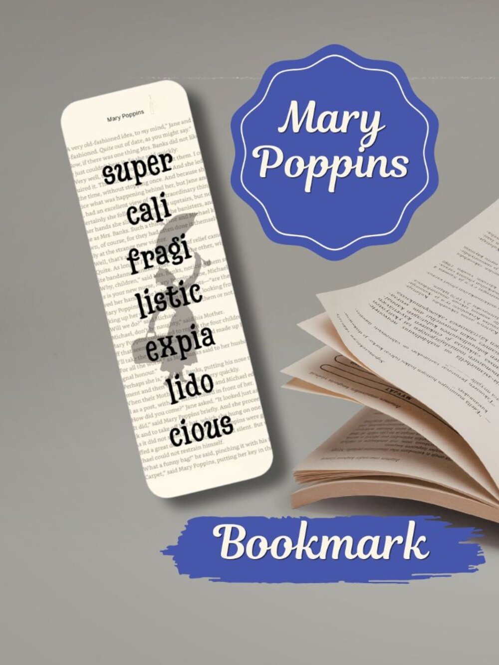 Mary Poppins Book Page Bookmark, Book Accessories